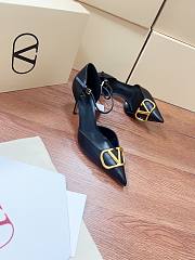 Fortok Fortok Valentino Garavani VLogo Signature slingback pumps Black 8cm - 3