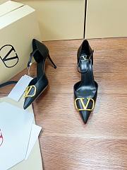 Fortok Fortok Valentino Garavani VLogo Signature slingback pumps Black 8cm - 2