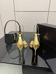 Fortok Giuseppe Zanotti Shiny Gold Heels sandals 9cm - 6