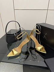 Fortok Giuseppe Zanotti Shiny Gold Heels sandals 9cm - 5
