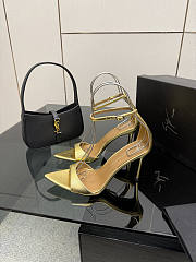 Fortok Giuseppe Zanotti Shiny Gold Heels sandals 9cm - 4