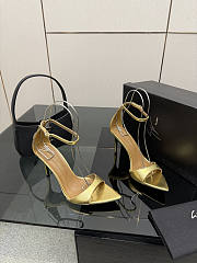 Fortok Giuseppe Zanotti Shiny Gold Heels sandals 9cm - 3