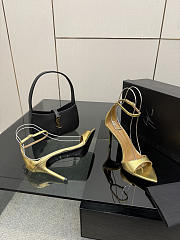 Fortok Giuseppe Zanotti Shiny Gold Heels sandals 9cm - 2