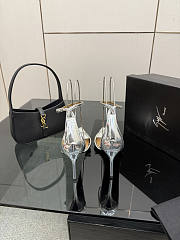 Fortok Giuseppe Zanotti Shiny Silver Heels sandals 9cm - 3