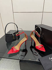 Fortok Giuseppe Zanotti Shiny Red Heels sandals 9cm - 5