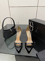 Fortok Giuseppe Zanotti Shiny Black Heels sandals 9cm  - 1