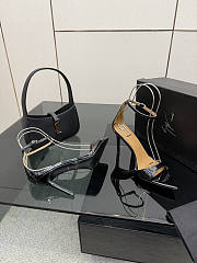 Fortok Giuseppe Zanotti Shiny Black Heels sandals 9cm  - 4