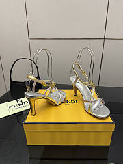 Fortok Fendi high-heeled sandals Silver 8.5cm - 4