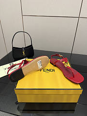 Fortok Fendi FFold thong sandals Red - 4