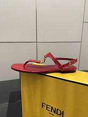 Fortok Fendi FFold thong sandals Red - 2
