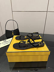 Fortok Fendi FFold thong sandals Black - 5