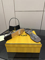 Fortok Fendi FFold thong sandals Grey - 2