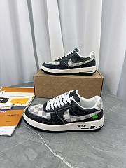 Fortok Louis Vuitton x Nike Air Force 1 Low Black Monogram - 1