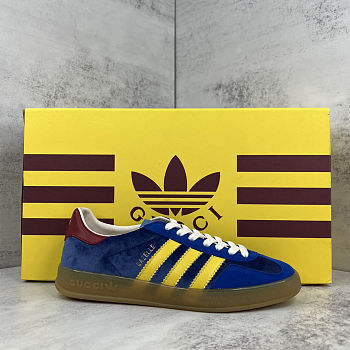 Fortok adidas x Gucci Gazelle Blue - Yellow