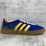 Fortok adidas x Gucci Gazelle Blue - Yellow - 4