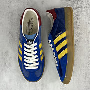 Fortok adidas x Gucci Gazelle Blue - Yellow - 3