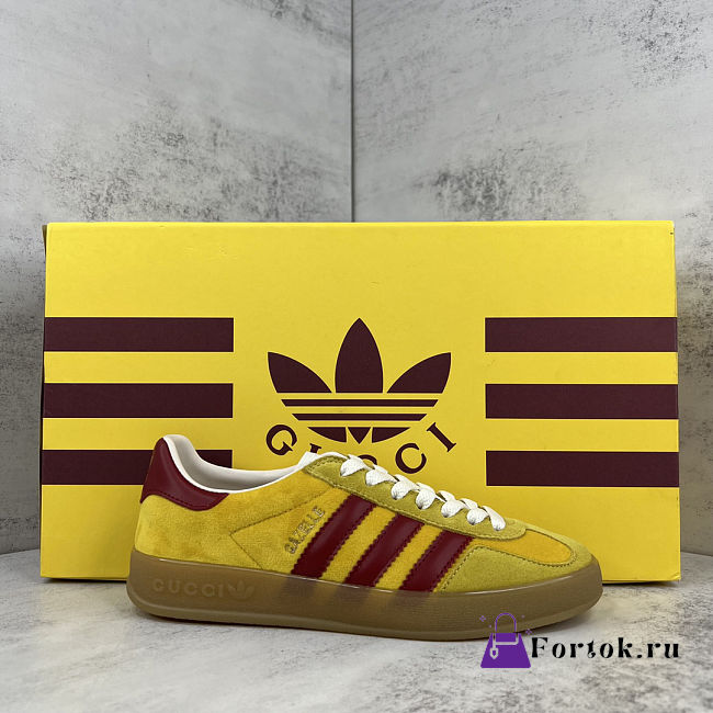 Fortok adidas x Gucci Gazelle Yellow - Rouge - 1
