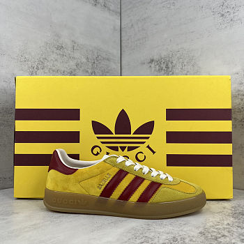 Fortok adidas x Gucci Gazelle Yellow - Rouge