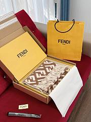 Fortok Fendi FF Scarf Brown 35 x180cm - 1