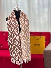 Fortok Fendi FF Scarf Brown 35 x180cm - 6