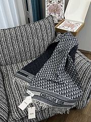 Fortok Dior Scarf Oblique Blue 45*200cm  - 3
