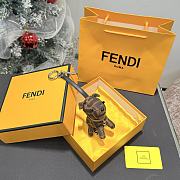 Fortok Fendi Ito dog-shaped Charm FF Brown - 1