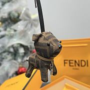 Fortok Fendi Ito dog-shaped Charm FF Brown - 6