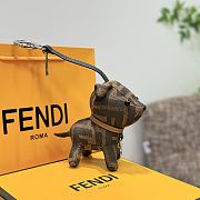 Fortok Fendi Ito dog-shaped Charm FF Brown - 5