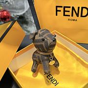 Fortok Fendi Ito dog-shaped Charm FF Brown - 3