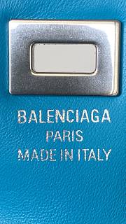 Fortok Balenciaga Rodeo Bag With Chain Nano Blue 16*10*4.5cm - 2