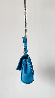 Fortok Balenciaga Rodeo Bag With Chain Nano Blue 16*10*4.5cm - 4