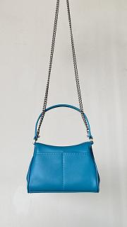 Fortok Balenciaga Rodeo Bag With Chain Nano Blue 16*10*4.5cm - 6