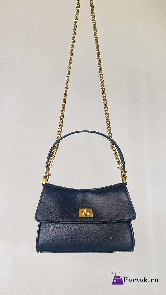 Fortok Balenciaga Rodeo Bag With Chain Nano Black 16*10*4.5cm - 1