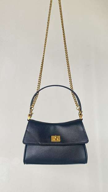 Fortok Balenciaga Rodeo Bag With Chain Nano Black 16*10*4.5cm