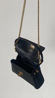 Fortok Balenciaga Rodeo Bag With Chain Nano Black 16*10*4.5cm - 4