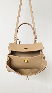 Fortok Balenciaga Rodeo Bag With Chain Beige 28.9*20*10cm - 4