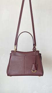 Fortok Balenciaga Rodeo Bag With Chain Burgundy 28.9*20*10cm  - 2
