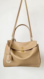 Fortok Balenciaga Rodeo Bag With Chain Beige 35*23.3*11cm - 1