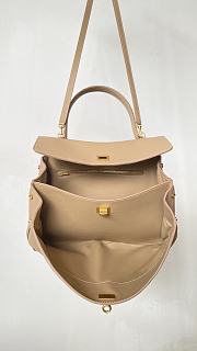 Fortok Balenciaga Rodeo Bag With Chain Beige 35*23.3*11cm - 3