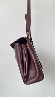 Fortok Balenciaga Rodeo Bag With Chain Burgundy 35*23.3*11cm - 4