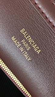 Fortok Balenciaga Rodeo Bag With Chain Burgundy 35*23.3*11cm - 5