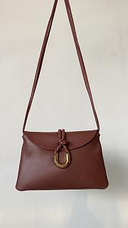 Fortok Bottega Veneta Liberta Burgundy 27.5*18.5*6cm - 1