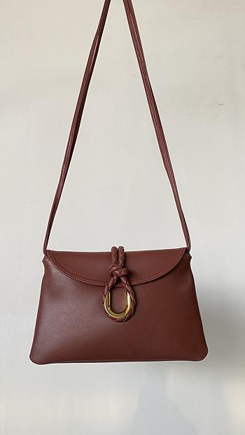 Fortok Bottega Veneta Liberta Burgundy 27.5*18.5*6cm