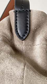 Fortok Maison Margiela Drawstring Leather Bucket Bag Suede Beige 18.5x14x25.5cm - 4