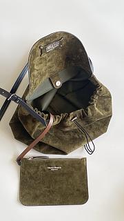 Fortok Maison Margiela Drawstring Bucket Bag Suede Beige 38*32*6cm  - 6
