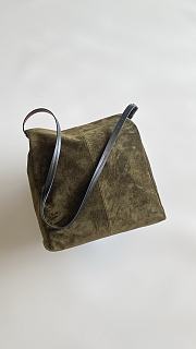 Fortok Maison Margiela Drawstring Bucket Bag Suede Beige 38*32*6cm  - 4