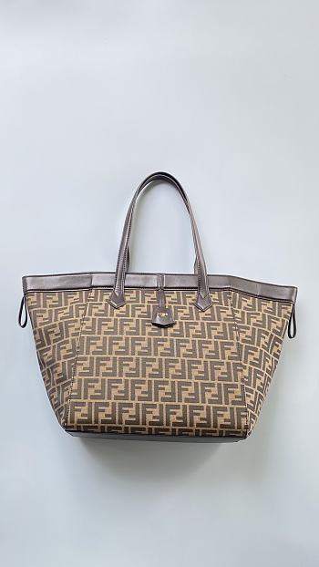 Fortok Fendi Origami Tote bag FF Brown 32.5*32.5*27.5cm