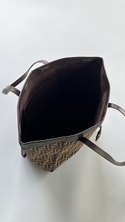 Fortok Fendi Origami Tote bag FF Brown 32.5*32.5*27.5cm - 6