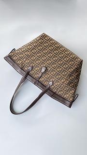 Fortok Fendi Origami Tote bag FF Brown 32.5*32.5*27.5cm - 5