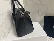 Fortok Givenchy Small Antigona bag in black grained goatskin leather 23cm - 2